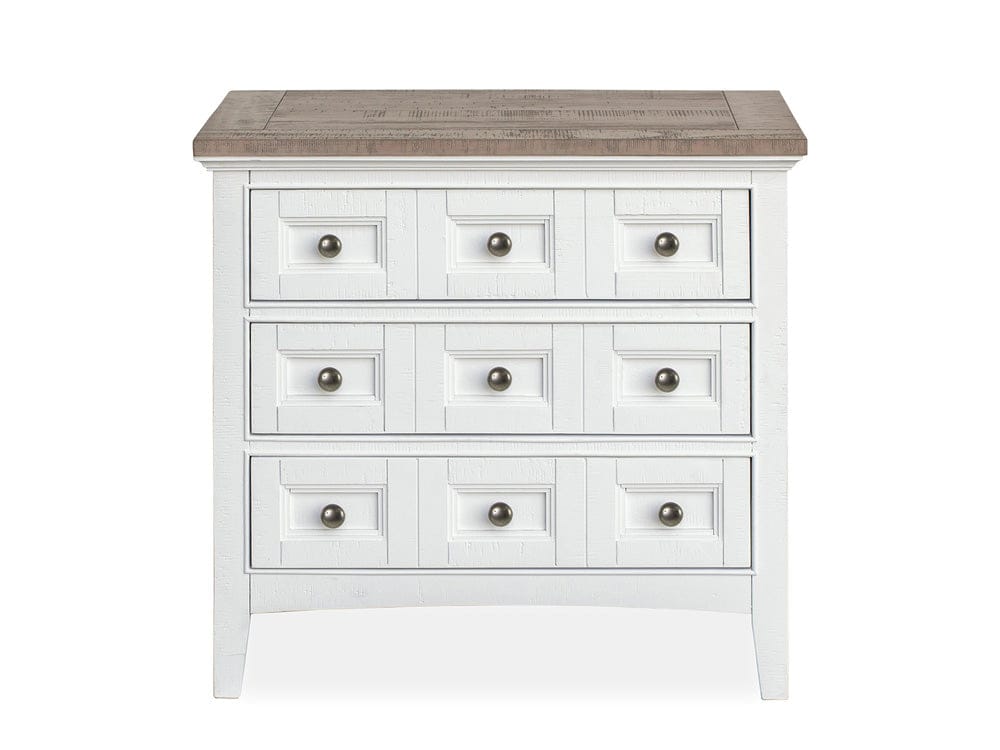 Henry & Mason - Seabrook Chalk White And Dovetail Grey 2 Tone Drawer Nightstand - AFA00983 view 2