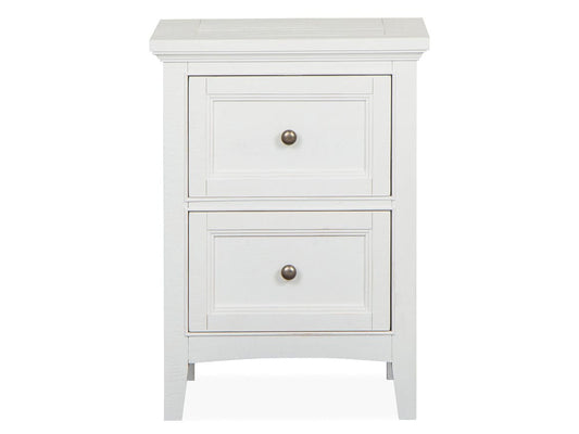 Henry & Mason - Seabrook Chalk White And Dovetail Grey Small Drawer Nightstand - AFA00985 view 2