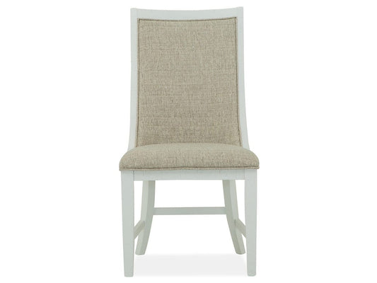 Henry & Mason - Seabrook Chalk White And Dovetail Grey Upholstered Host Chair (Set of 2) - AFA00986 view 2