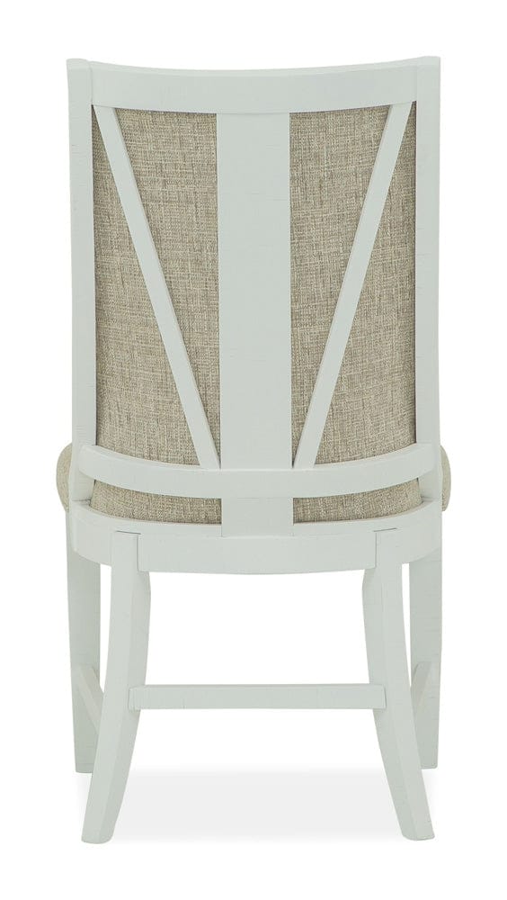 Henry & Mason - Seabrook Chalk White And Dovetail Grey Upholstered Host Chair (Set of 2) - AFA00986 view 5