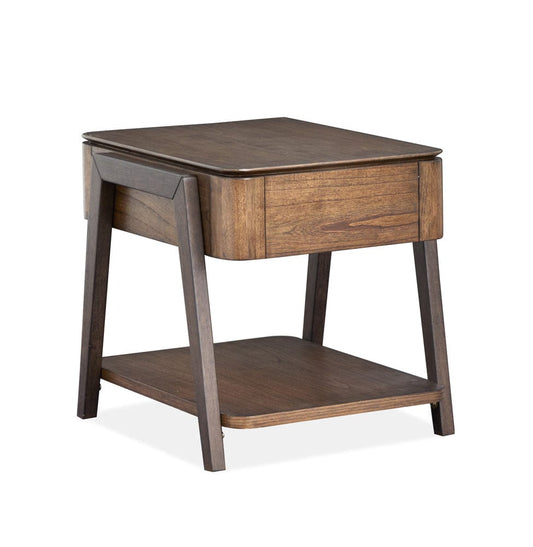Henry & Mason - Serenea Milk Chocolate And Dark Chocolate Rectangular End Table - AFA00957 view 2