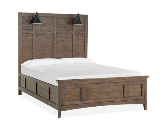 Henry & Mason - Silver Dune Complete California King Lamp Panel Bed with Regular Rails - AFA00039 view 2