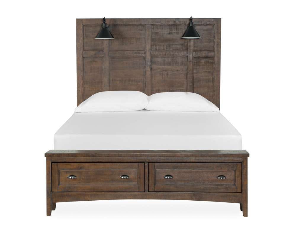 Henry & Mason - Silver Dune Complete California King Lamp Panel Storage Bed - AFA00040 view 1