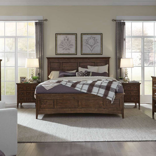 Henry & Mason - Silver Dune Complete Queen Panel Bed with Storage Rails - AFA00048 view 2