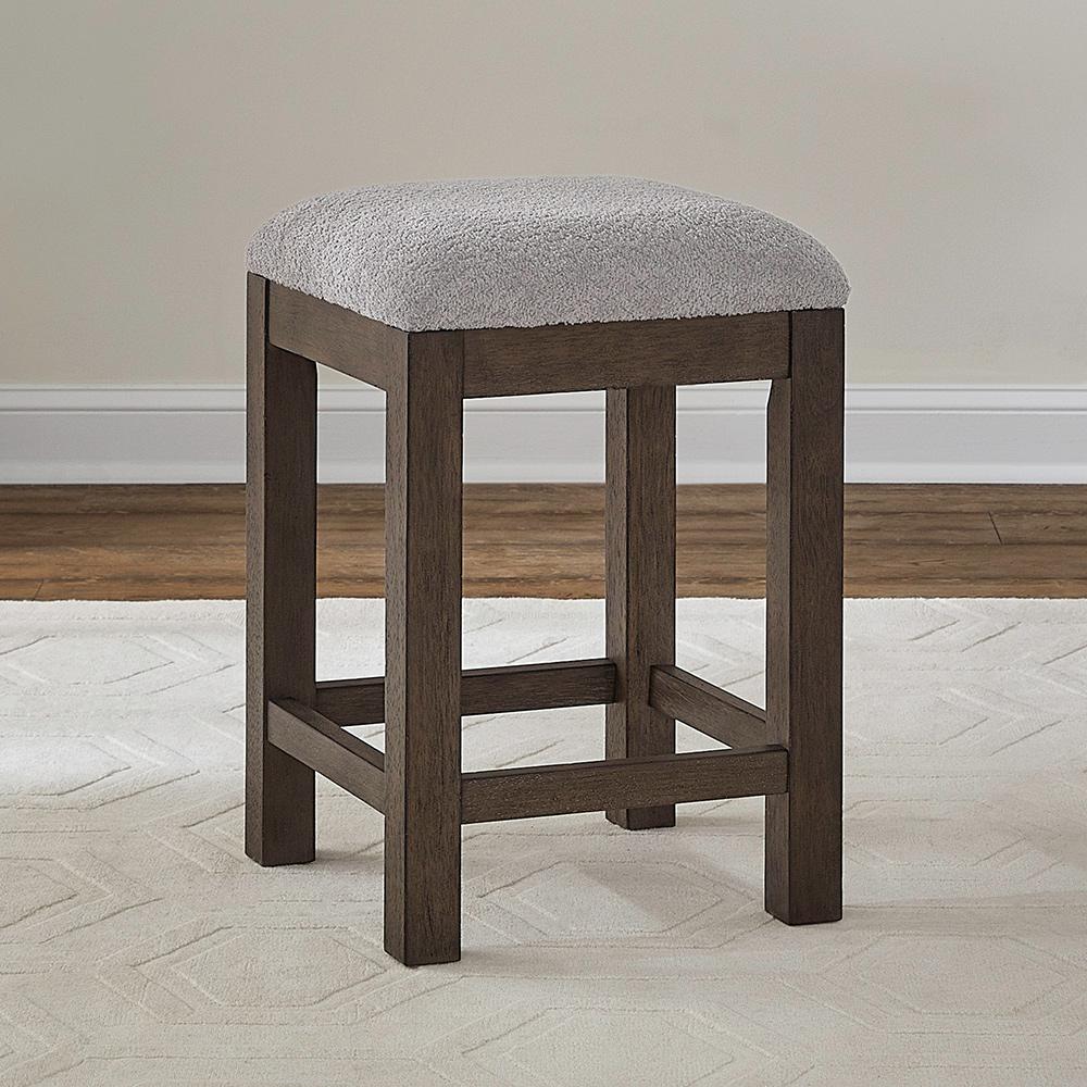 Henry & Mason - Silver Falls Uph Console Stool in Satin Espresso - AFA03577 view 1