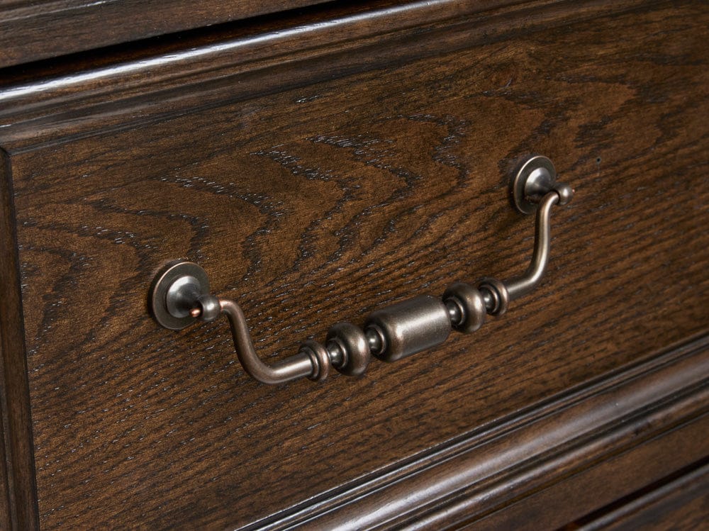 Henry & Mason - Silverbrook Tobacco Double Drawer Dresser With Landscape Mirror - AFA00972 view 8