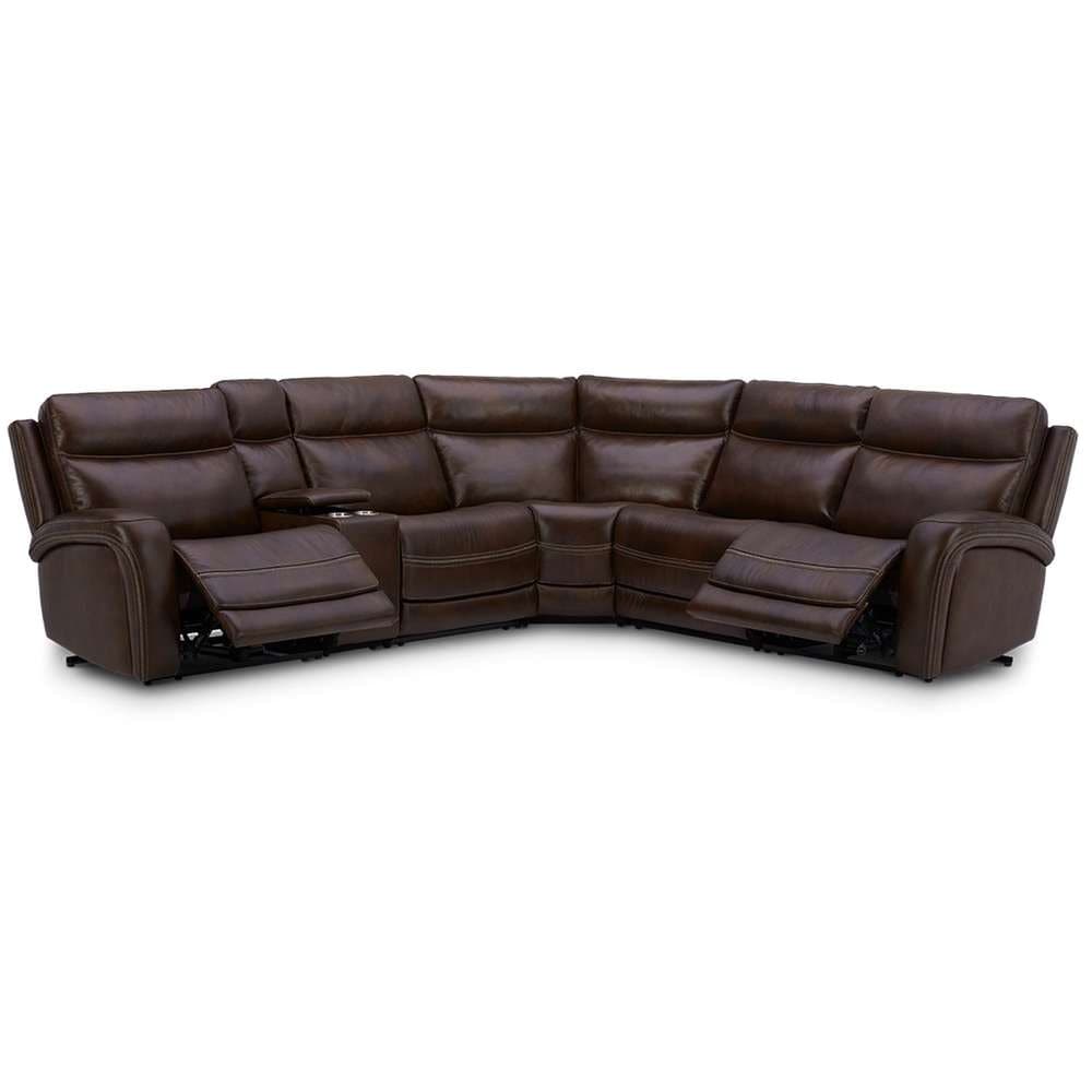 Henry & Mason - Sloane 6 Piece Sectional in Cognac Leather - AFA03401 view 3