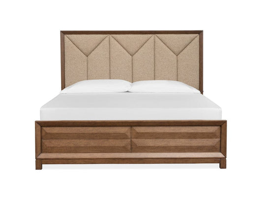 Henry & Mason - Solaryn Bourbon Brown King Upholstered Panel Bed - AFA00854 view 2