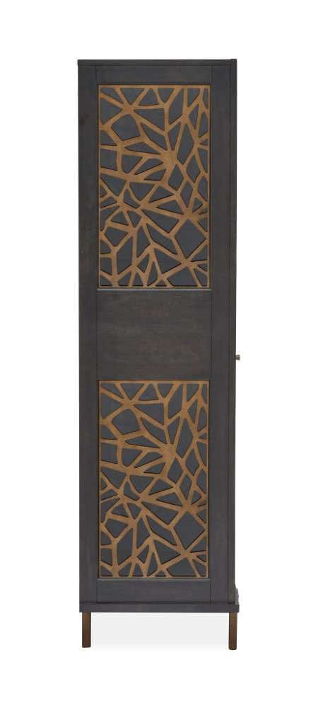 Henry & Mason - Stellan Display Cabinet in Nocturn Black & Coventry Grey - AFA00532 view 9