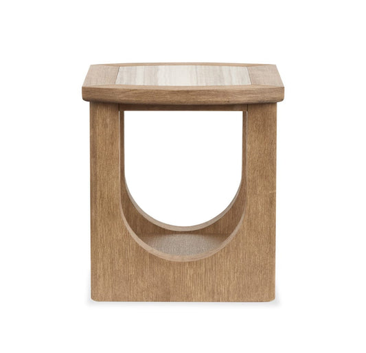 Henry & Mason - Stratton Riverbed Beige Rectangular End Table - AFA00794 view 2