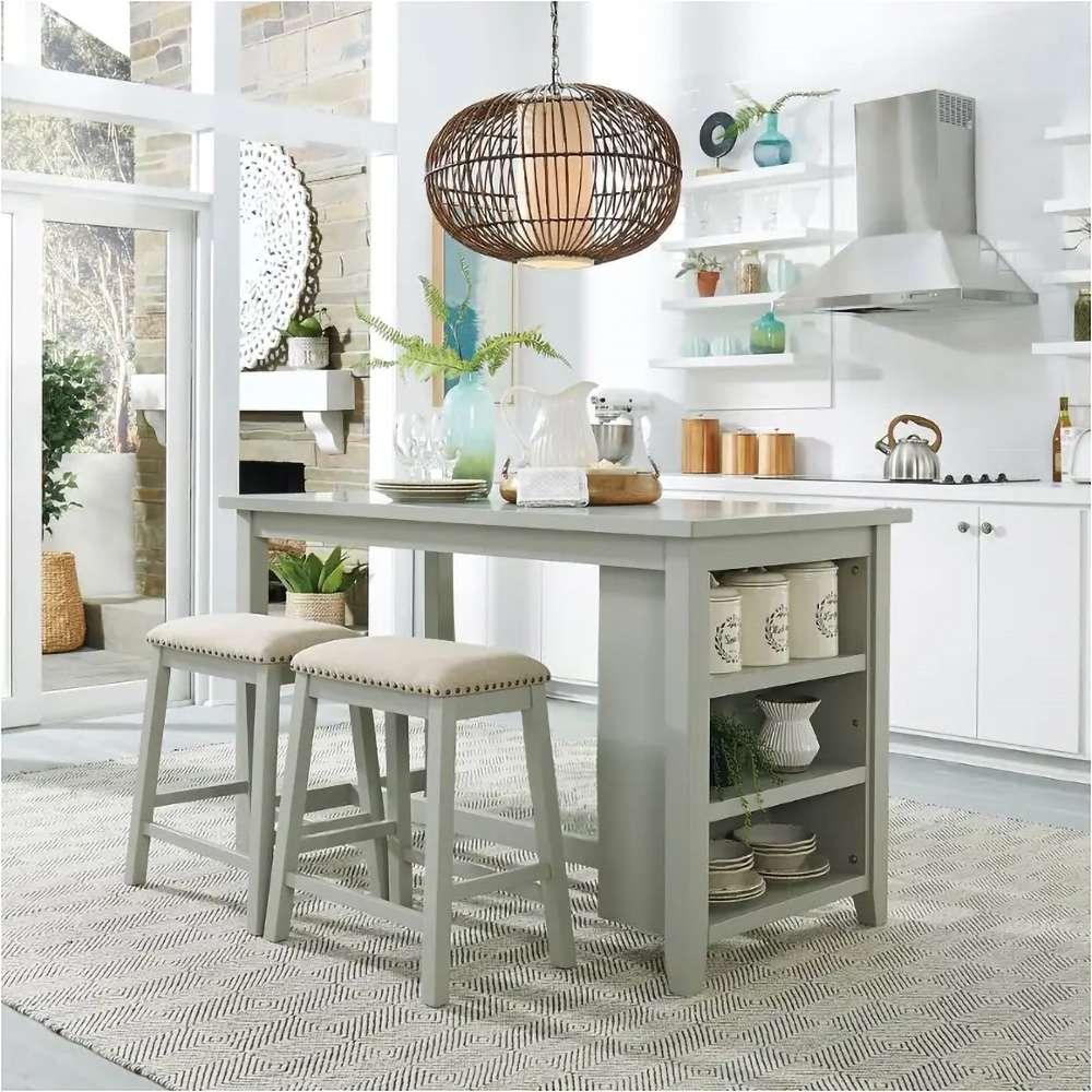 Henry & Mason - Stream Run 3 Piece Counter Set in Gray - AFA04043 view 1