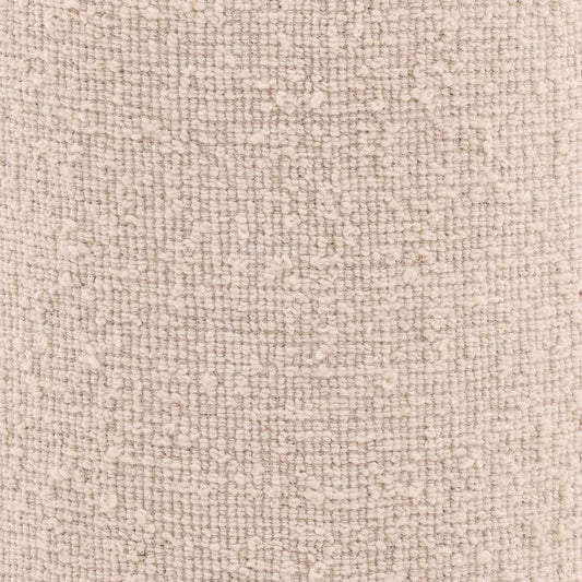 Henry & Mason - Sullivan Handwoven Ivory Wool Stool with Natural Wood Base - DV7603 veiw 2