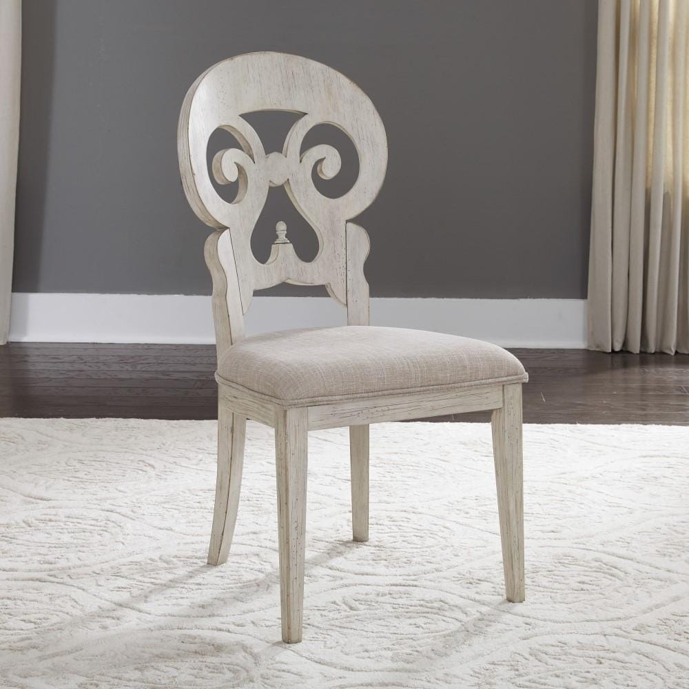 Henry & Mason - The Grange Modern Grange 5 Piece Trestle Table Set in Antique White with Chestnut Tops - AFA03309 view 8