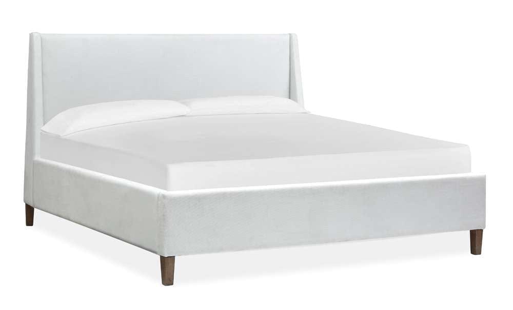 Henry & Mason - Thistledown Complete California King White Upholstered Island Bed - AFA00400 view 3