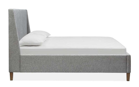 Henry & Mason - Thistledown Complete King Grey Upholstered Island Bed - AFA00401 view 2