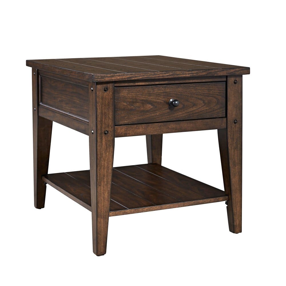 Henry & Mason - Waterfront 3 Piece Set (1 Cocktail & 2 End Tables) in Rustic Brown Oak - AFA01806 view 7