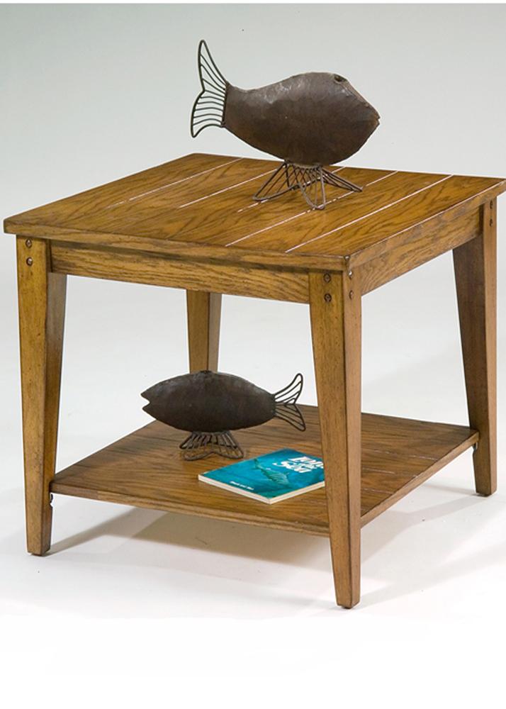 Henry & Mason - Waterfront Square Lamp Table in Oak - AFA01448 view 1
