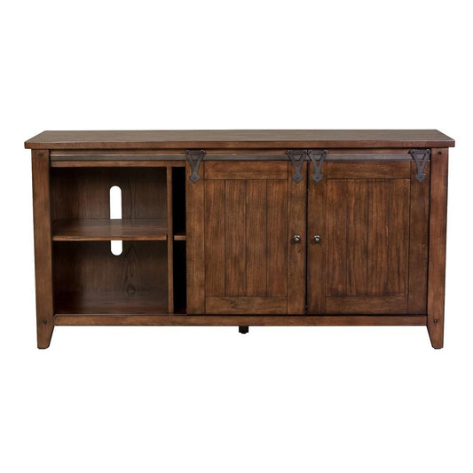 Henry & Mason - Waterfront TV Console in Rustic Brown Oak - AFA01807 view 2