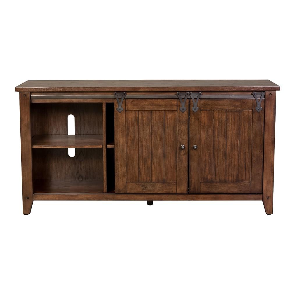 Henry & Mason - Waterfront TV Console in Rustic Brown Oak - AFA01807 view 4