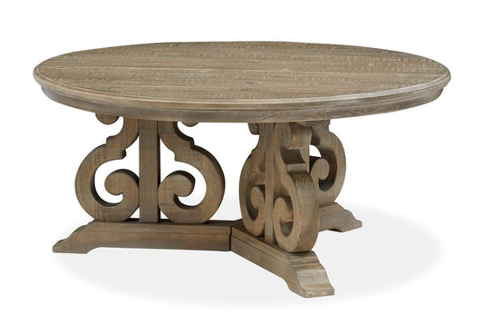 Henry & Mason - Westbury Hill Dove Tail Grey Round Cocktail Table - AFA01300 view 2