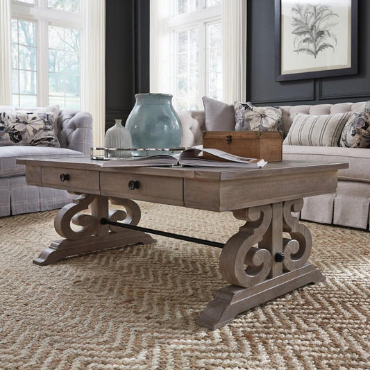 Henry & Mason - Westbury Hill Rectangular Cocktail Table - AFA00602 view 2