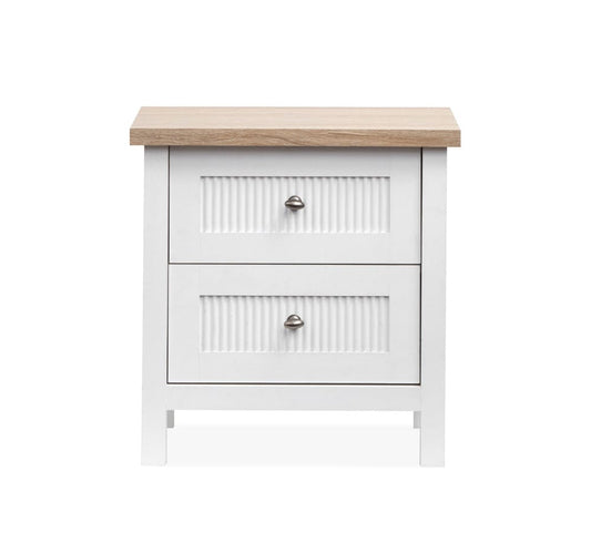 Henry & Mason - Windshore Haven White Whisp And Sand Drawer Nightstand - AFA01432 view 2