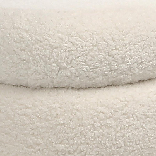 Henry & Mason - Yolan 18in Round Stacked Faux Sheepskin Ottoman - DV7373 veiw 2