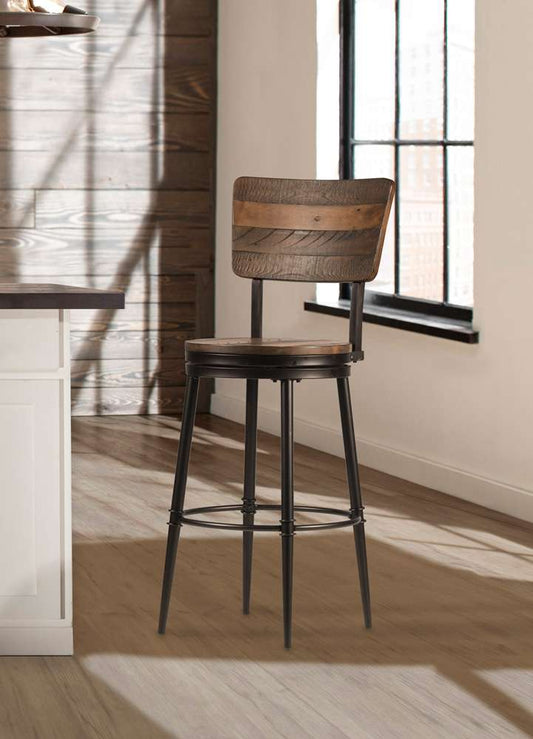 Hillsdale Furniture - Jennings Metal Bar Height Swivel Stool, Brown - 4022-830 veiw 2