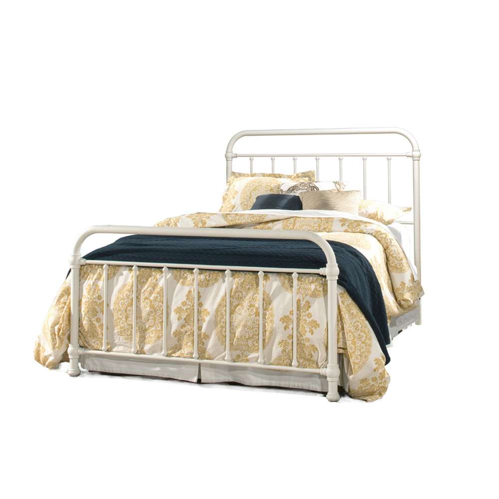 Hillsdale Furniture - Kirkland Metal Full/Queen Headboard with Frame, White - 1799HFQR veiw 1