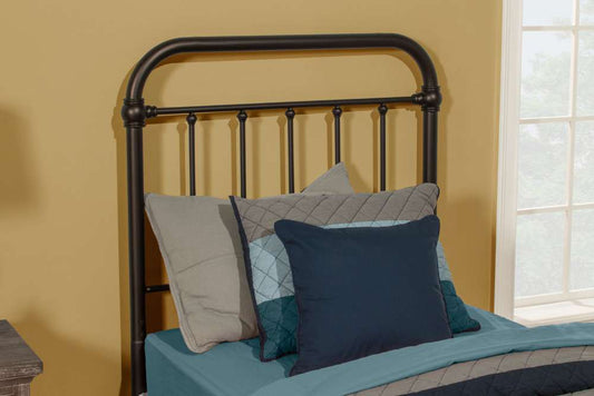 Hillsdale Furniture - Kirkland Metal Twin Headboard with Frame, Dark Bronze - 1863HTWR veiw 2