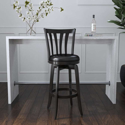 Hillsdale Furniture - Savana Wood Bar Height Swivel Stool, Black - 4495-831 veiw 2