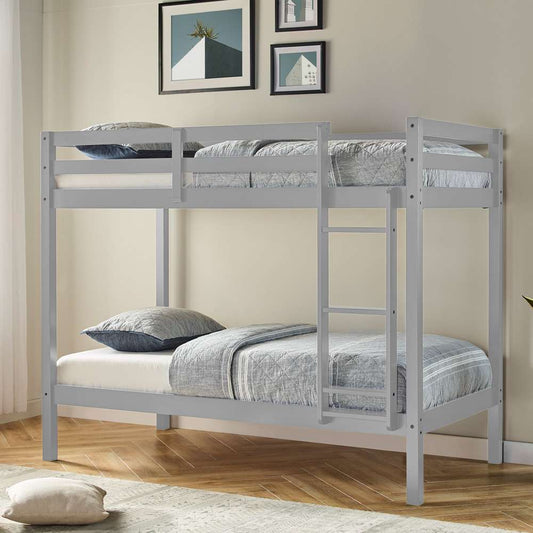Hillsdale Kids and Teen - Caspian Twin Over Twin Bunk Bed, Gray - 2177-021MY veiw 2