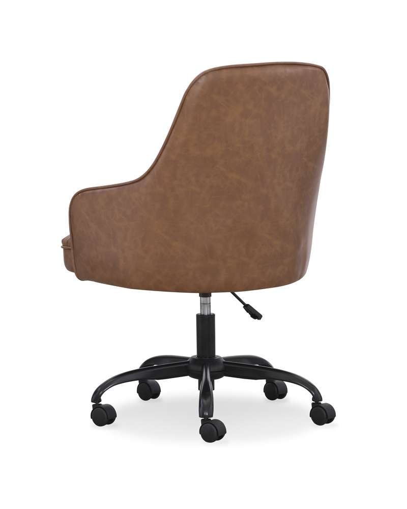 Home Furniture Outfitters - Sawyer Cognac Tufted Task Chair - HF2150-525-5 veiw 5