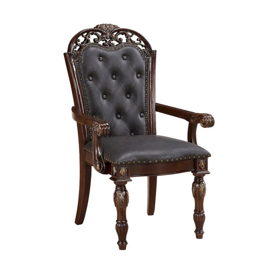 Homelegance - Adelina Arm Chair in Brown - 1468A view 2