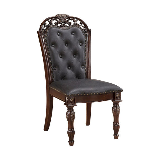 Homelegance - Adelina Side Chair in Brown - 1468S view 2