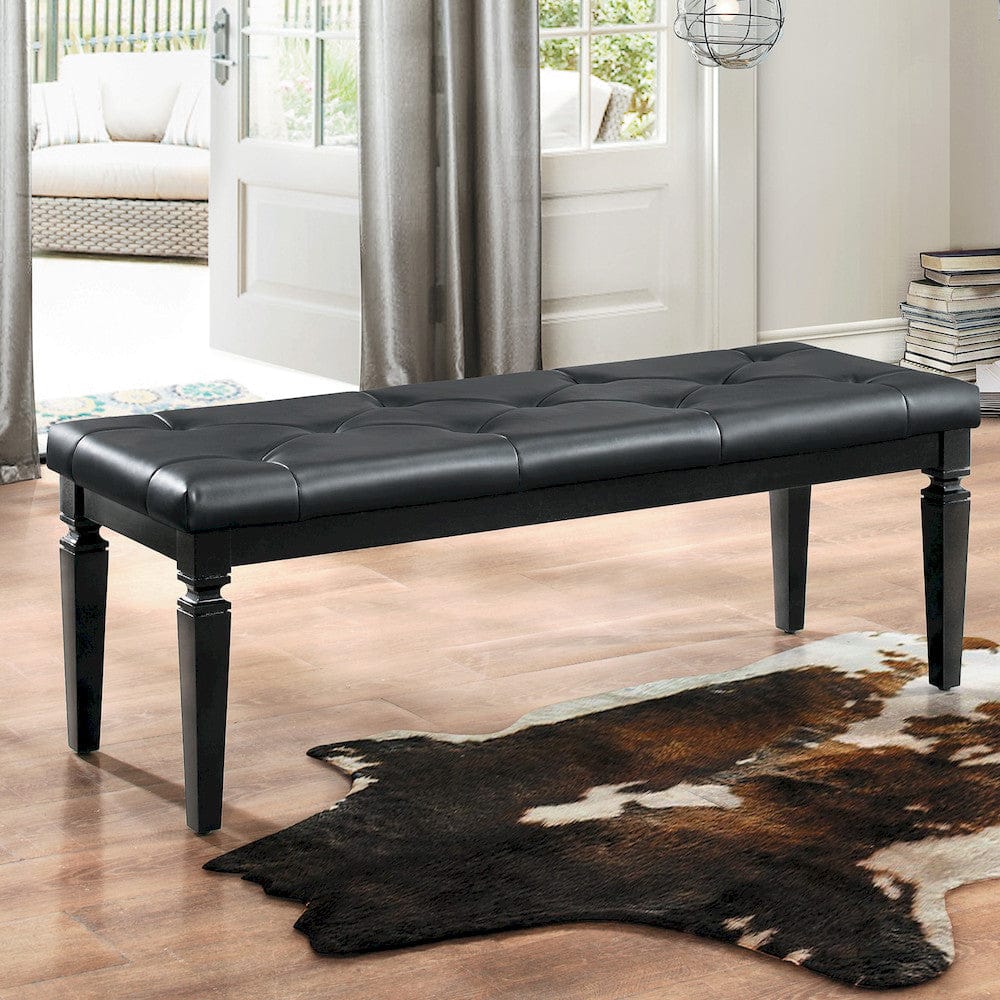 Homelegance - Allura Bed Bench in Black - 1916BK-FBH view 3