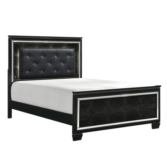Homelegance - Allura California King Bed, LED Lighting in Black - 1916KBK-1CKx view 2