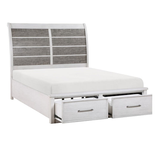 Homelegance - Ambrose Queen Platform Bed W/ Footboard Storage - 1303-1x view 2