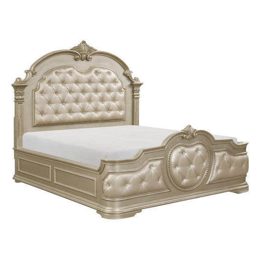 Homelegance - Antoinetta Queen Bed in Bronze - 1919NC-1x view 2