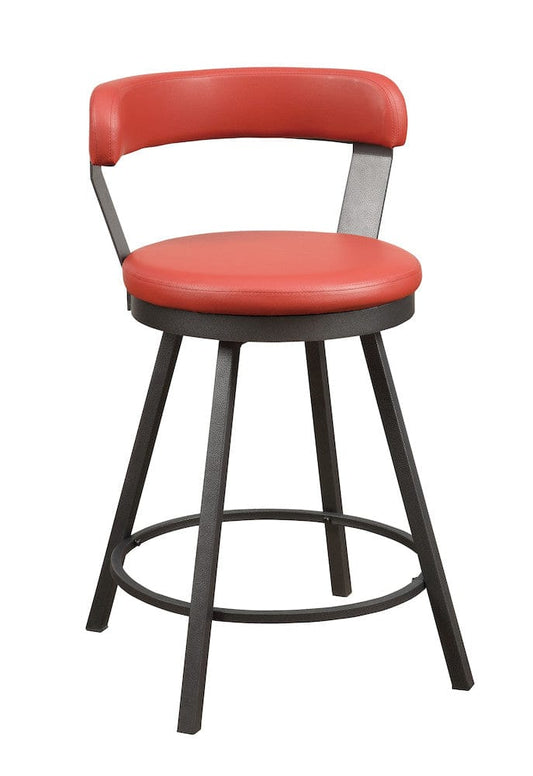 Homelegance - Appert Swivel Counter Height Chair in Red - 5566-24RD3A view 2