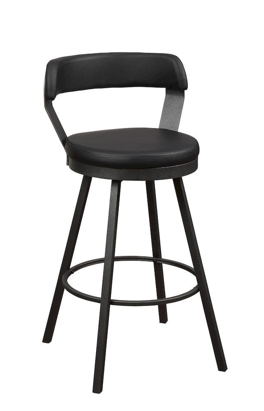 Homelegance - Appert Swivel Pub Height Chair in Black - 5566-29BK3A view 2