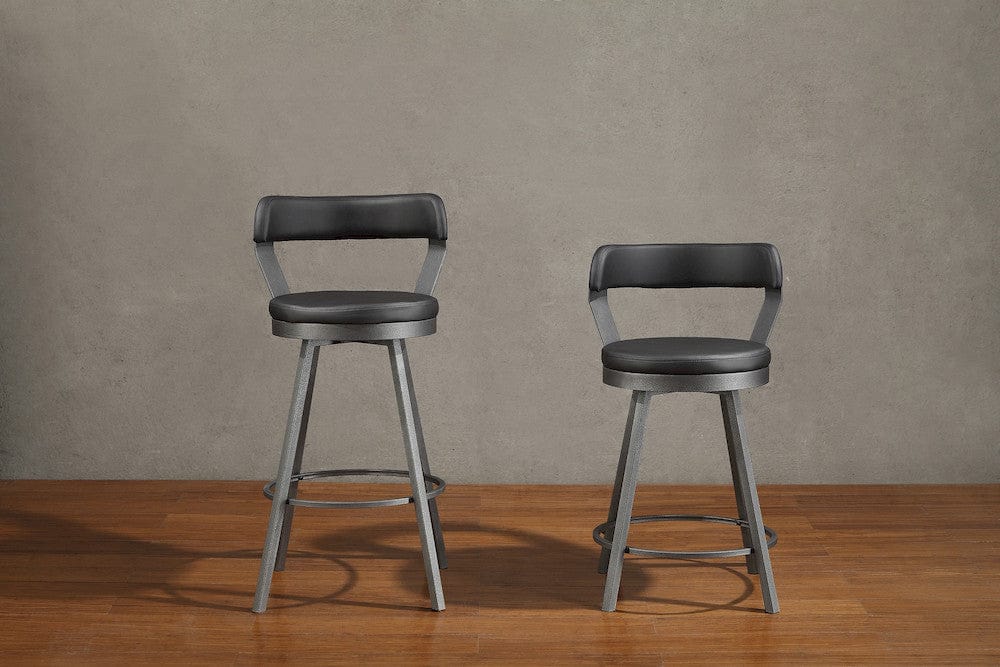 Homelegance - Appert Swivel Pub Height Chair in Black - 5566-29BK3A view 5