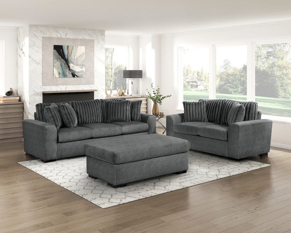 Homelegance - Athena Sofa in Dark gray - 9720DGY-3 view 12