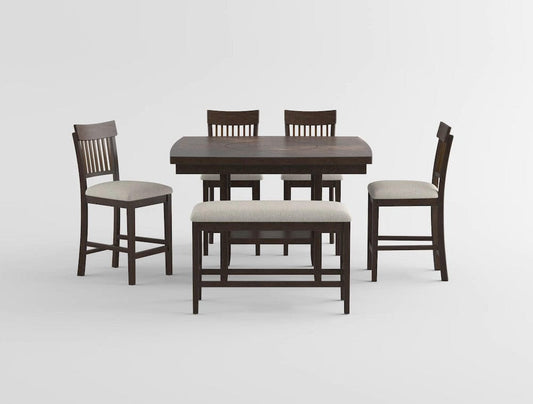 Homelegance - Balin Counter Height Bench in Brown - 5716-24BH view 2