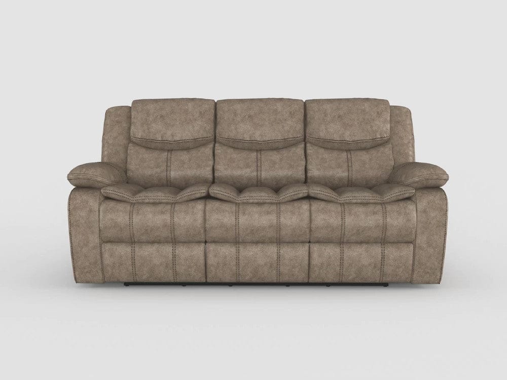 Homelegance - Bastrop Double Reclining Sofa in Brown - 8230FBR-3 view 7