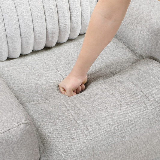 Homelegance - Benton Double Reclining Sofa in Light gray - 9728LGY-3 view 2