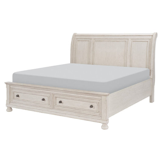 Homelegance - Bethel Queen Platform Bed W/ Footboard Storage - 2259W-1x view 2