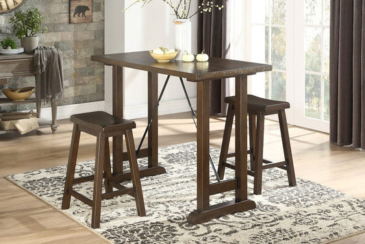 Homelegance - Bracknell 3-Piece Pack Counter Height Set - 5686-32 view 2