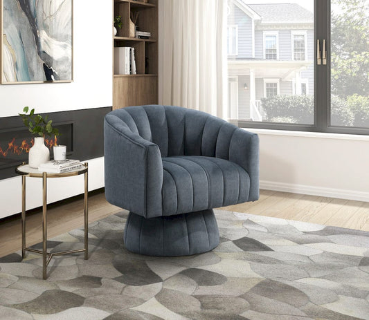 Homelegance - Bristol Swivel Chair in Dark gray - 1025DGY-1 view 2