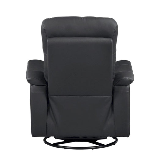 Homelegance - Bristow Swivel Glider Reclining Chair in Black - 9620BLK-1 view 2